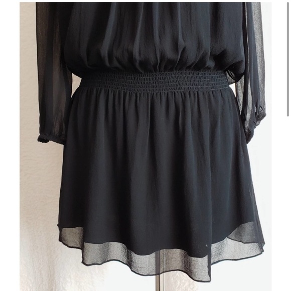 Joie Black boho elbaz blouson dress XS - Picture 10 of 12